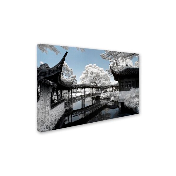 Philippe Hugonnard 'Winter Bridge' Canvas Art,12x19